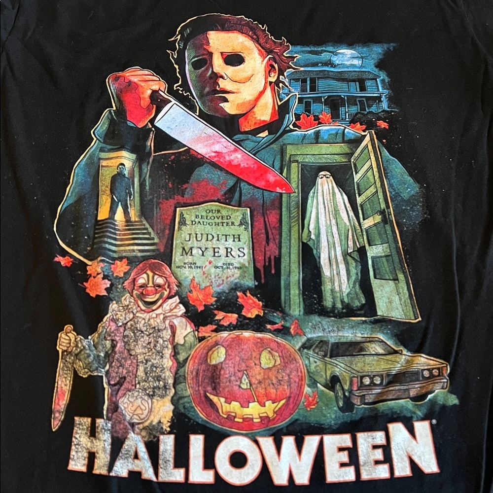 Universal Studios Halloween Horror Nights 2022 Graphic Ringer Shirt Est Size L